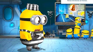 Prisoner minion vs Vector and his Drones ! Despicable me minion rush Boss Battle