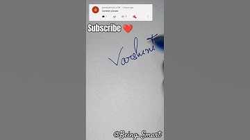 Write your name in Comments|Varshini Done!#namesignature #challenges #ytshort #shorts