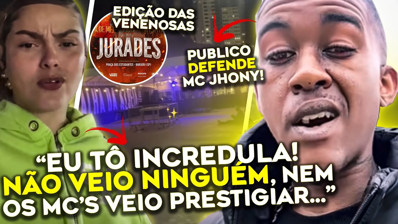 JURADES? PUBLICO SAI EM DEFESA DO MC JHONY e CRITICA BATALHA da ALDEIA