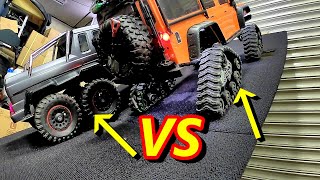 Traxxas TRX6 VS TRX4 with Track set Steep climb