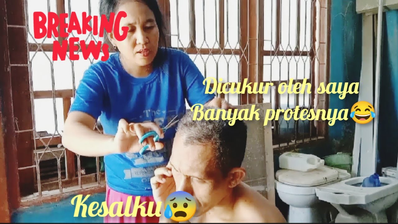 CUKUR RAMBUT SUAMI PENUH DENGAN PROTES || LANJUT BEBERES DIDAPUR KONTRAKANKU