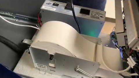 Changing a Puloon ATM Printer