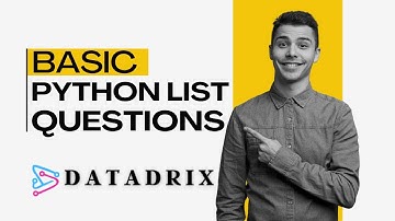 Python List Program | Python list Interview Questions | Python List Questions | Datadrix