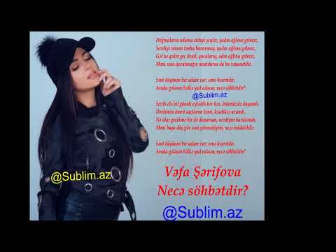 Necə söhbətdir??? Vəfa Şərifova