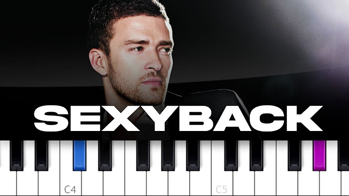 SexyBack Piano version - Piano performance video thumbnail
