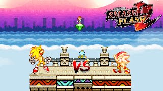 SSF2 Mods: Super Shadow vs Fleetway Sonic