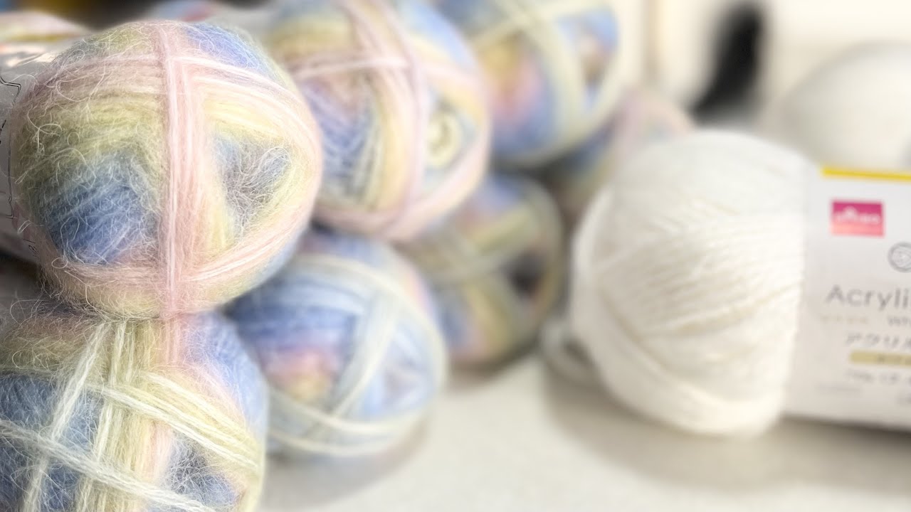 [Crochet] How to use the cute rainbow yarn that you bought in large quantities