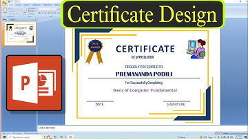 How to Latest Certificate Design In MS PowerPoint #Certificatedesign