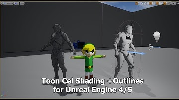Toon Cel Shading + Outline Shader for Unreal Engine 4/5