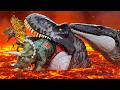 Colossal T-REX vs. MOSASAURUS 💥 SUPERHERO DINOS in Jurassic World Evolution | Dinosaur Toys Review