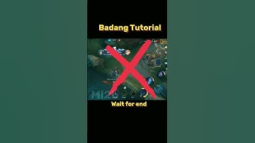 Badang Tutorial Mobile Legend #ml2b #mlbb #badang #badangtutorial #mobilelegends #tutorial