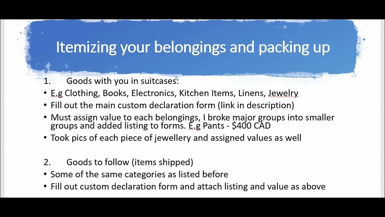 Migrating to Canada Part 9 Approved COPR, Packing up and Preparing to