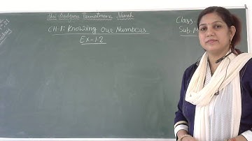 Class 6 Maths / Exercise - 1.2 / Chapter - 1 : Knowing Our Numbers