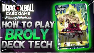 How to Play Broly Dragonball Super Fusion World Card Game!