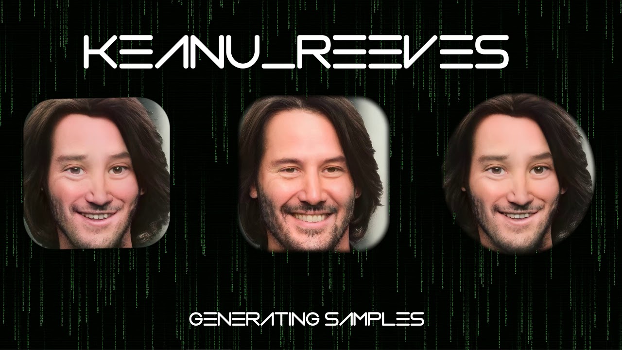 Stylegan2 toonify Matrix Keanu Reeves 21 samples interpolation disney pixar style