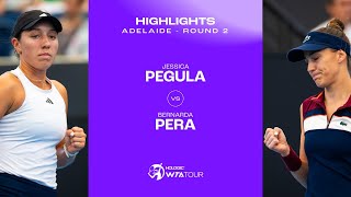 Jessica Pegula vs. Bernarda Pera | 2024 Adelaide Round of 16 | WTA Match Highlights