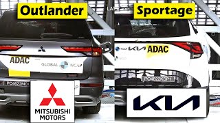 Mitsubishi Outlander vs KIA Sportage Crash Test NCAP Safety