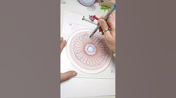 Aesthetic Spirograph Art - Blue 💙 - Part 2 #creative #ytshorts #spirograph