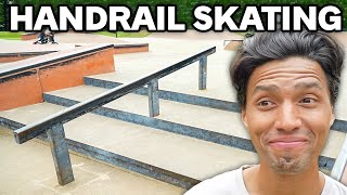 Learning How To Skate Handrails