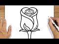 Como desenhar uma rosa
