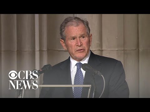 Videó: Milyen hosszú volt George Bush gyászbeszéde?