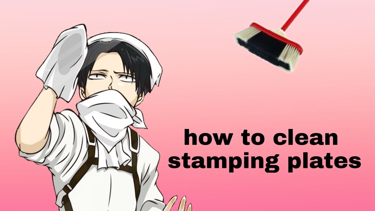 how to clean stamping plates YouTube