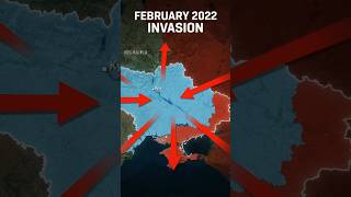 Ukraine-Russia War Territory Changes From 2014 to 2026 | Live Map History #ytshorts