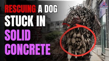 Blind & Buried Alive: Rescuing a Dog Trapped in Solid Concrete #rescue #rescuedog #dogrescue