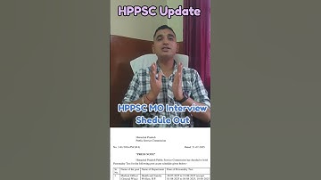🔴👉 HPPSC Medical Officer Interview Schedule Out 2025👇 #job #gk #hppsc #hprca