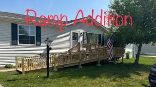 First Time Building a Wheelchair Ramp : Porch Add on