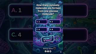 Neet important question, Glycolysis number of pyruvate formed. #shorts #glycolysis