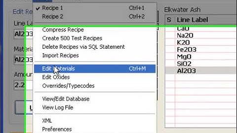 Add a Native Material to the INSIGHT MDT, Build a Glaze From It