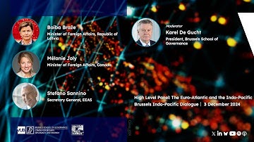 Brussels Indo-Pacific Dialogue 2024 - High Level Panel: The Euro-Atlantic and the Indo-Pacific