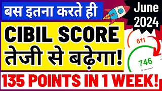 How to increase CIBIL score Fast | 135 Points In 1 Week #cibilscore #improvecibil #financejagat