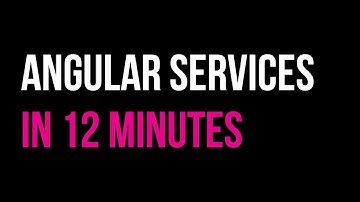 Angular Services in 12 minutes | Intermediate Angular | Quick Code