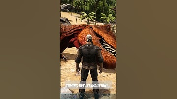 Taming my first T-Rex... 😈 | #arksurvival #arksurvivalevolved #ark