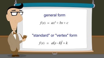 Algebra 66 - General and Vertex Forms of Quadratic Functions