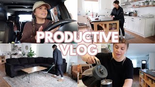PRODUCTIVE DAY IN MY LIFE VLOG! WORKING ON TAXES, CLEANING UP, AND GETTING THINGS DONE
