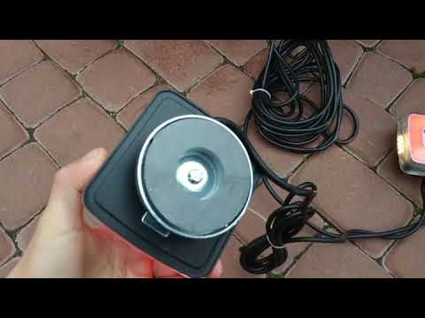 Комплект ліхтарів задніх світлодіодних на магнітах з проводом 7,5 метра і вилкою на 7 контактів Kamar L1852 12-24 вольт, видео 1