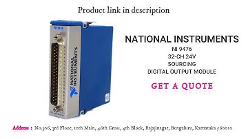 NATIONAL INSTRUMENTS NI 9476 32-CH 24V SOURCING DIGITAL OUTPUT MODULE