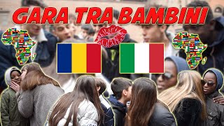 Italia VS Africa VS Romania  GARA di RIMORCHIO tra bambini!