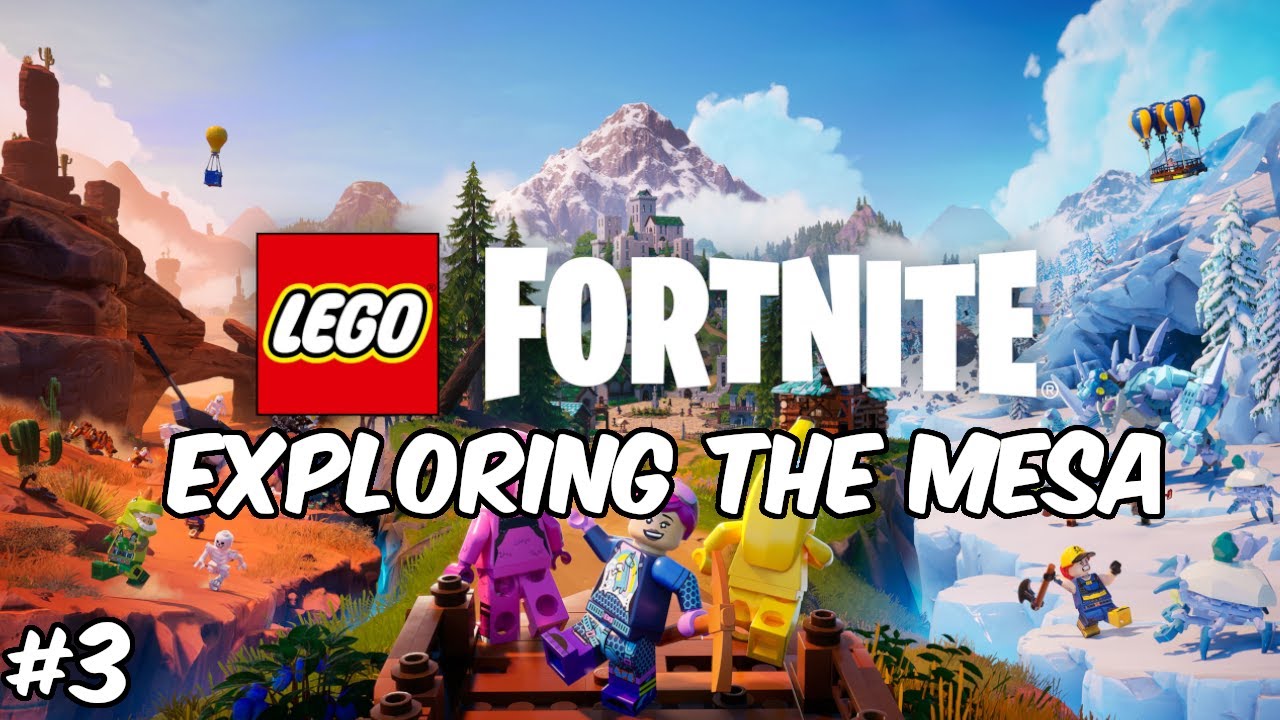 We explored the Mesa Biome in Lego Fortnite 