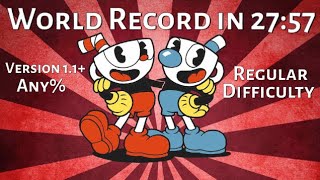 Cuphead Former [WR] Speedrun in 27:57 | Any% - V1.1.5 - Regular Difficulty (World First Sub 28!)