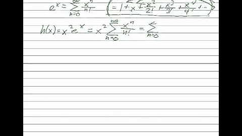 8.7 Taylor Series by Multiplication and Substitution