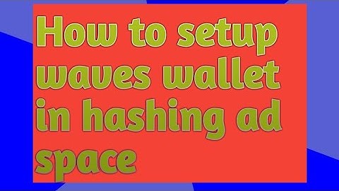 How to add wallet in hashing ad space (urdu/hindi)