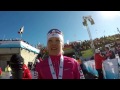 Kaisa Makarainen after her bronze finish in the mass start