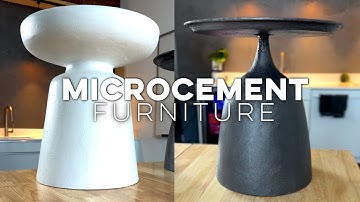 DIY Microcement Side Tables!