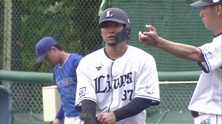 ファーム】引っ張ってレフト前へ!! ライオンズ・柘植世那 タイム