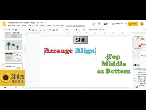Google Slides - Arrange and Align