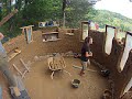 A time-lapse cobbing a medieval roundhouse construction with CruzinCobGlobal
